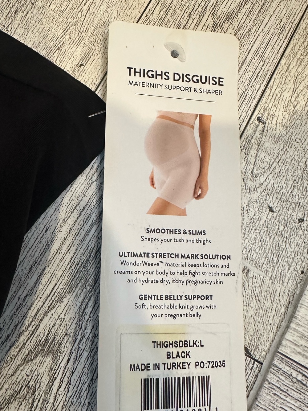 New! Thighs Disguise Maternity belly Support & Shaper - Black